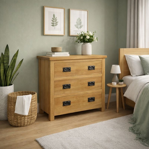 Oak drawer chest - chest, –