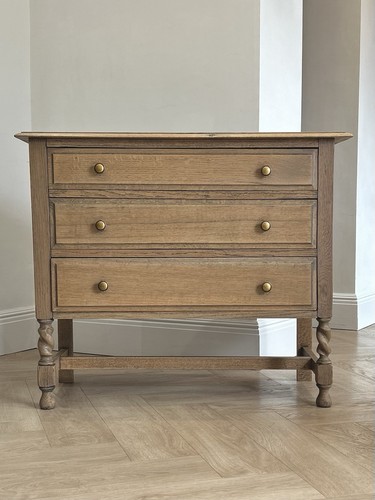 Antique oak chest drawers - 3,