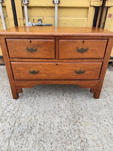 Antique oak small chest - antique,