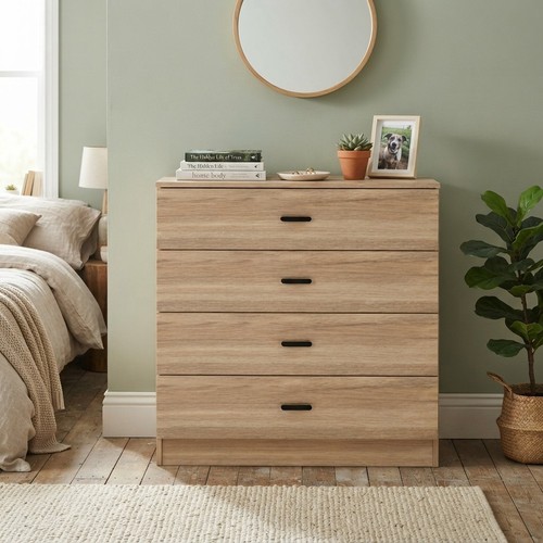 Contemporary oak chest - oak,