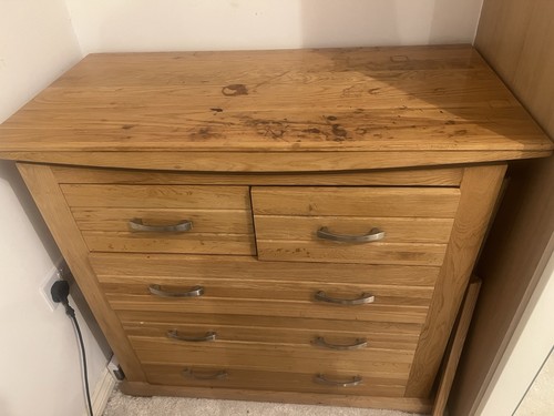 Chest drawers oak - chest,