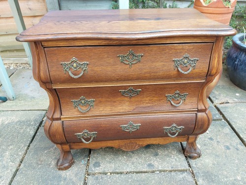 Small antique oak chest - , 3