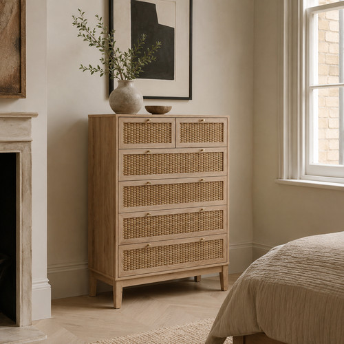 Lille natural oak rattan - oak,
