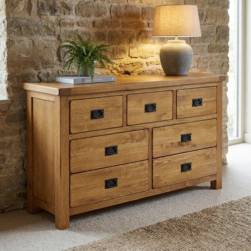 Chest drawers large wide 7 - of,