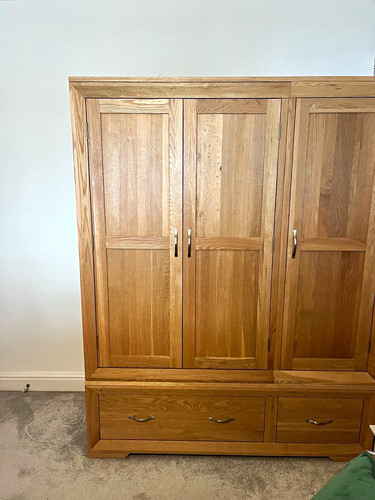 Oak 3pc bedroom set door - set:, 3