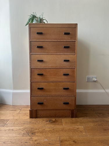 Mid century oak chest - , of