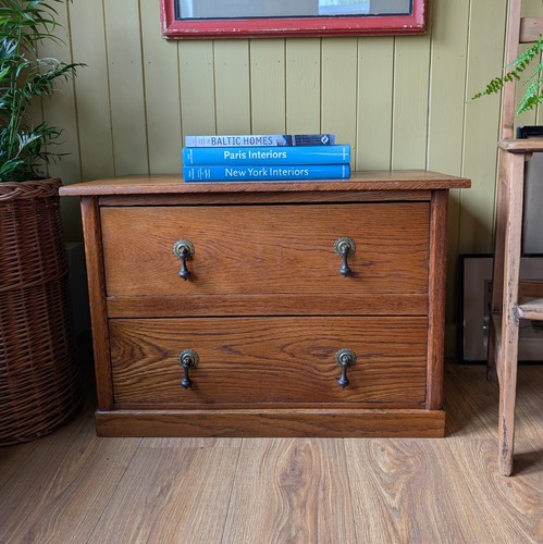 Small low antique chest - antique, of