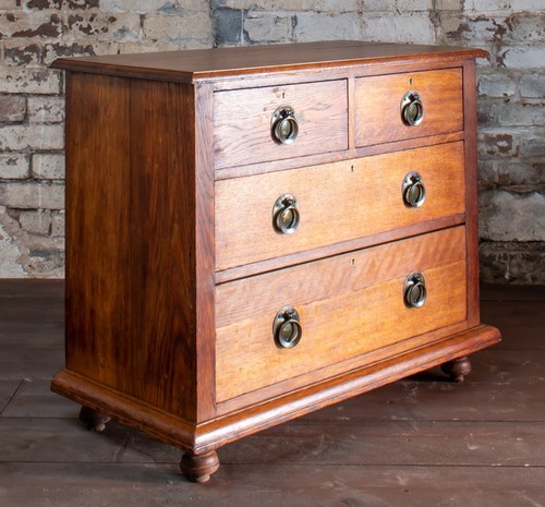 Arts crafts oak chest of - oak,