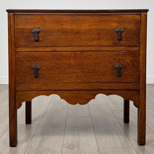 Antique golden oak chest - chest, of