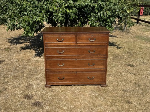 Antique victorian oak chest - antique,