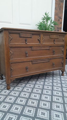 Antique solid oak jacobean - oak,