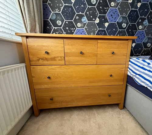 Oak drawer chest drawers - oak, of