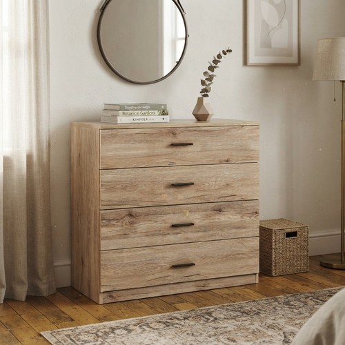 Sturdy oak chest drawers - oak,