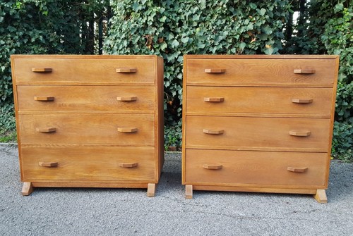 Pair oak cotswold school - pair,
