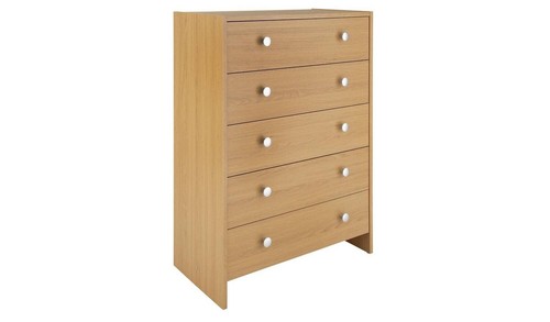 Seville drawer chest oak - 5,
