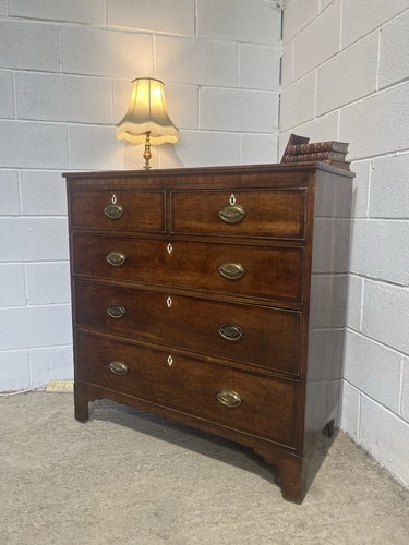 Georgian oak chest - georgian, of