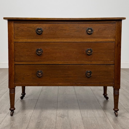 Antique edwardian oak chest - edwardian, of