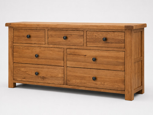 Solid oak drawer chest - drawer,
