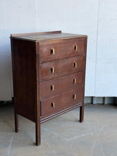 Mid 20th century stained oak - a,