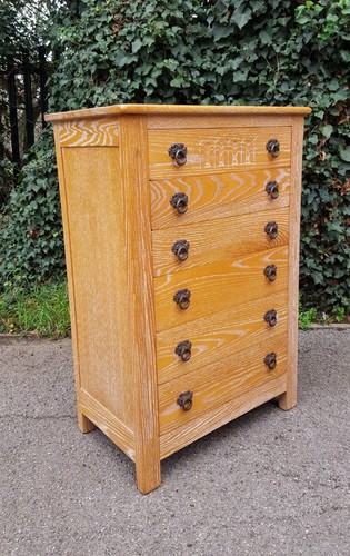 Limed oak chest - limed, of