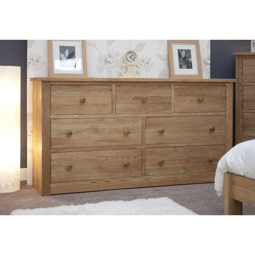 Solid oak wide chest - solid, of