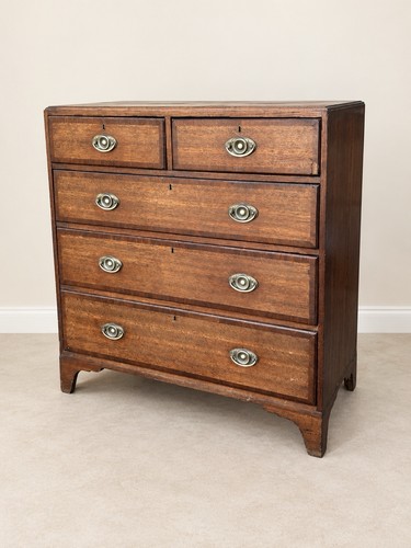 Antique georgian oak chest - antique,