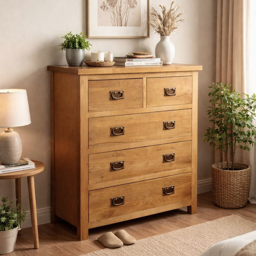 Oak chest drawers - of, –