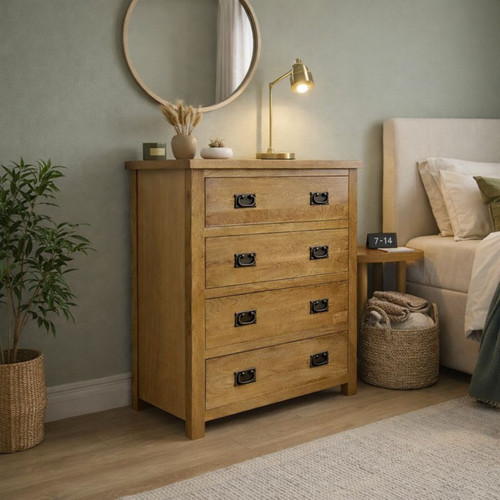 Oak drawer chest - oak, –