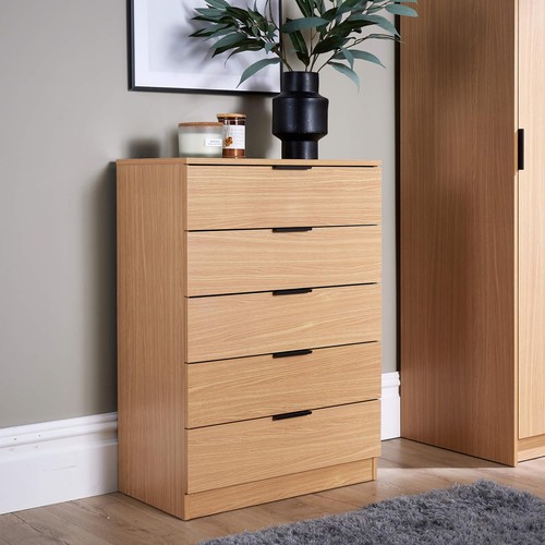 Phoenix chest drawers oak - chest, 5