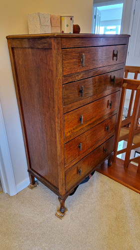 Antique tallboy chest - antique,