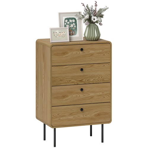 Homcom chest drawers with 4 - chest,